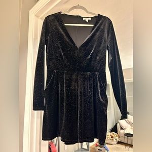 Candies romper, velvet jumpsuit with pockets very cute for date night.